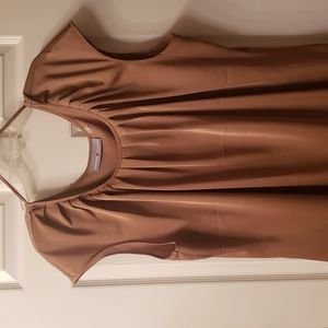 avenue STUDIO Women's Shimmery Brown Blouse. size 26/28.